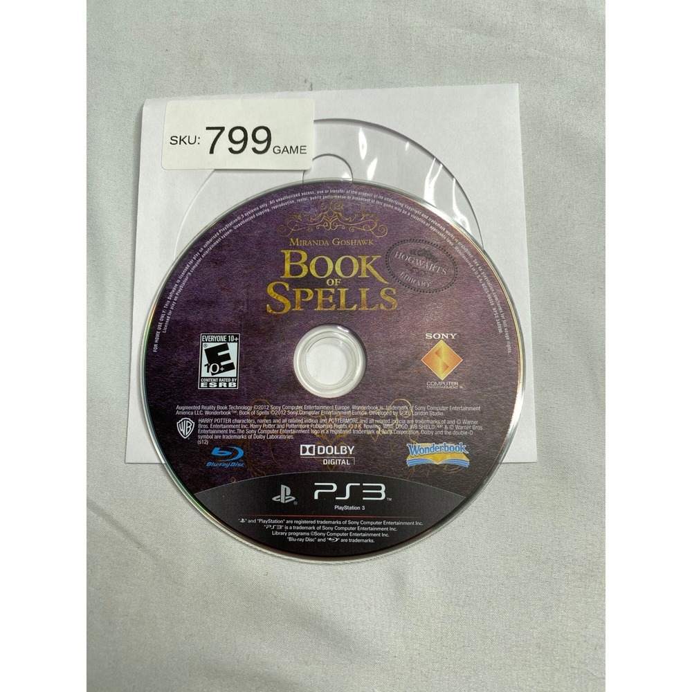 Wonderbook Book of Spells Sony PlayStation 3